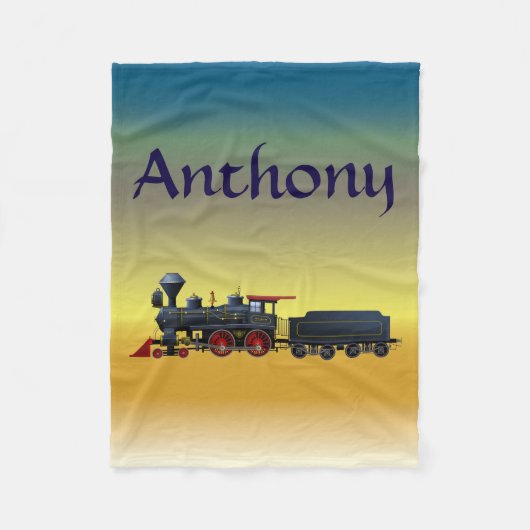 Couverture Polaire Ouatine réglée du train nommé fait sur commande du (Devant)