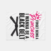 Couverture Polaire Oublie D'Être Une Princesse Je Veux Être Une Ceint (Devant (Horizontal))