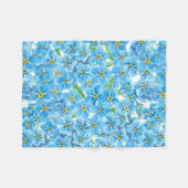 Couverture Polaire Oublie-moi pas l'aquarelle (Devant (Horizontal))