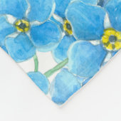 Couverture Polaire Oublie-moi pas l'aquarelle (Coin)