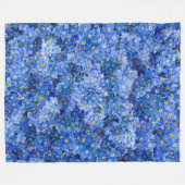 Couverture Polaire Oublie-moi pas Motif de fleurs (Devant (Horizontal))