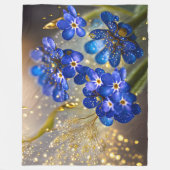 Couverture Polaire Oubliez-moi-fleur pas avec accents or (Devant)