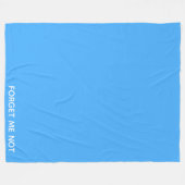 Couverture Polaire Oubliez-moi le nom de la couleur bleue (Devant (Horizontal))