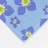 Couverture Polaire Oubliez-moi pas la conception de fleur sur la couv (Coin)