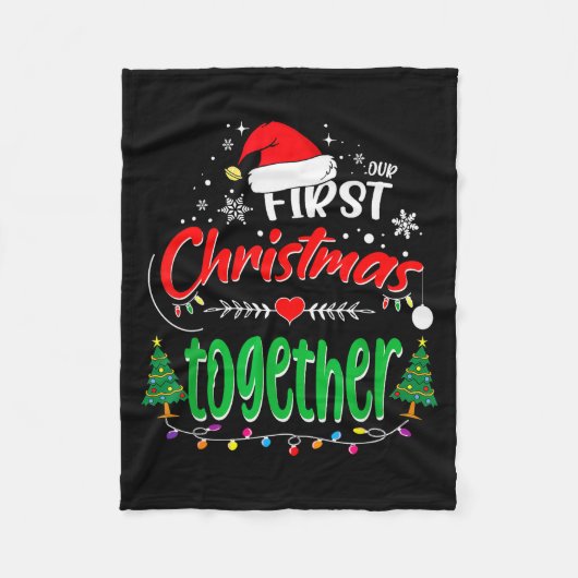 Couverture Polaire Our First Christmas Together 2021 1st Christmas (Devant)