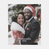 Couverture Polaire Our First Christmas Together Fleece Blanket Photo (Devant)