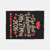 Couverture Polaire Our First Valentines As Mr And Mrs 2026 (Devant (Horizontal))