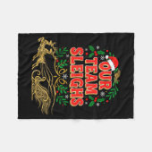 Couverture Polaire Our Team Sleighs Christmas Shirts, Festive Office  (Devant (Horizontal))
