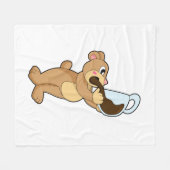 Couverture Polaire Ours avec café Coupe (Devant (Horizontal))