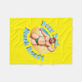 Couverture Polaire Ours Bod, Prêt pour la Plage ! N° 3 (Devant (Horizontal))