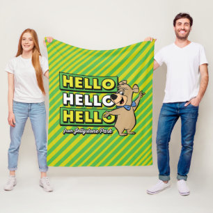 Couverture Polaire Ours Boo Boo Bonjour Bonjour Bonjour De Jellystone