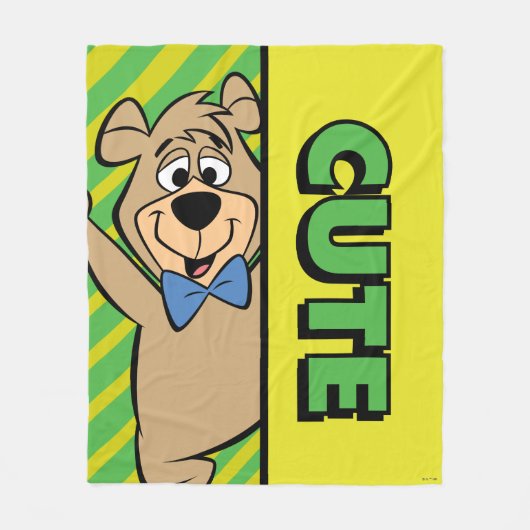 Couverture Polaire Ours Boo-Boo mignon (Devant)