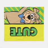 Couverture Polaire Ours Boo-Boo mignon (Devant (Horizontal))