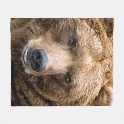 Couverture Polaire Ours Brown (Devant (Horizontal))