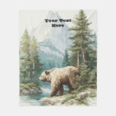 Couverture Polaire Ours Brun (Devant)