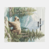 Couverture Polaire Ours Brun (Devant (Horizontal))