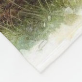 Couverture Polaire Ours Brun avec Deux Oursons Faune Rustique (Coin)
