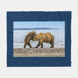 Couverture Polaire Ours brun côtier
