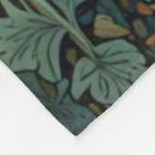 Couverture Polaire Ours brun rustique rétro (Coin)