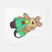 Couverture Polaire Ours comme Biker avec Scooter.PNG (Devant (Horizontal))