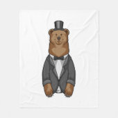 Couverture Polaire Ours comme chambre avec veste (Devant)
