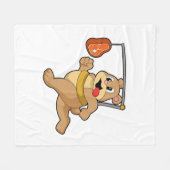 Couverture Polaire Ours comme coureur (Devant (Horizontal))