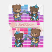 Couverture Polaire Ours Création de musique (Devant)