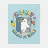 Couverture Polaire Ours De Glace - Attaque Snack Sneaky! (Devant)