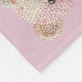 Couverture Polaire Ours de la Saint-Valentin en strass  (Coin)