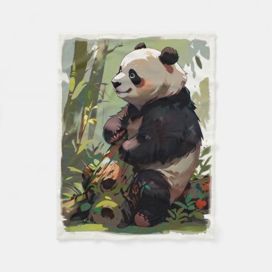 Couverture Polaire Ours de loisirs - Panda (Devant)