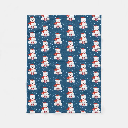 Couverture Polaire Ours de neige (Devant)