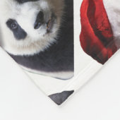 Couverture Polaire Ours de panda Noël (Coin)