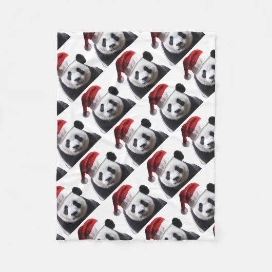 Couverture Polaire Ours de panda Noël (Devant)