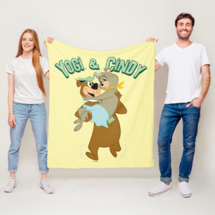 Couverture Polaire Ours de Yogi portant un ours de Cindy