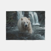 Couverture Polaire Ours d'esprit blanc (Devant (Horizontal))