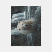 Couverture Polaire Ours d'esprit blanc (Devant)