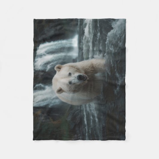 Couverture Polaire Ours d'esprit blanc (Devant)