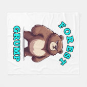 Couverture Polaire Ours drôle (Devant (Horizontal))