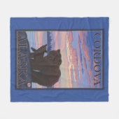 Couverture Polaire Ours et CUB - Cordova, Alaska (Devant (Horizontal))