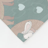 Couverture Polaire Ours et Lapin (Coin)