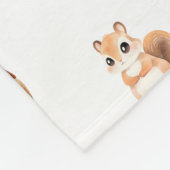 Couverture Polaire Ours Forest Friends Bois Animaux (Coin)