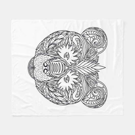 Couverture Polaire Ours inspiré (Devant (Horizontal))