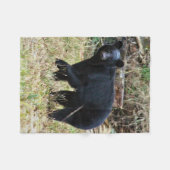 Couverture Polaire Ours noir de Floride (Devant (Horizontal))