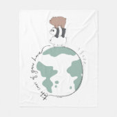 Couverture Polaire Ours nus - Prenez soin de votre maison (Devant)