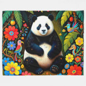 Couverture Polaire Ours Panda Fée Charmant (Devant (Horizontal))