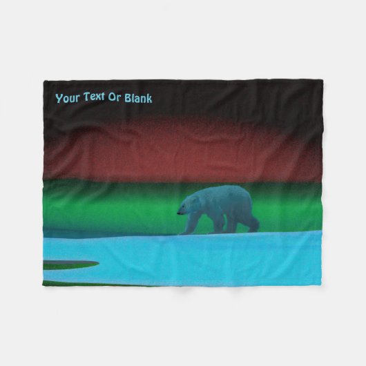 Couverture Polaire Ours polaire (Devant (Horizontal))