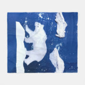 Couverture Polaire Ours polaire "Art by Kids" (Devant (Horizontal))
