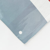 Couverture Polaire Ours polaire bespectacé | Monogramme (Coin)