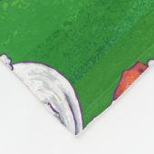 Couverture Polaire Ours polaire Noël sur vert (Coin)