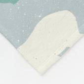 Couverture Polaire Ours polaires Motif d'hiver de Noël (Coin)